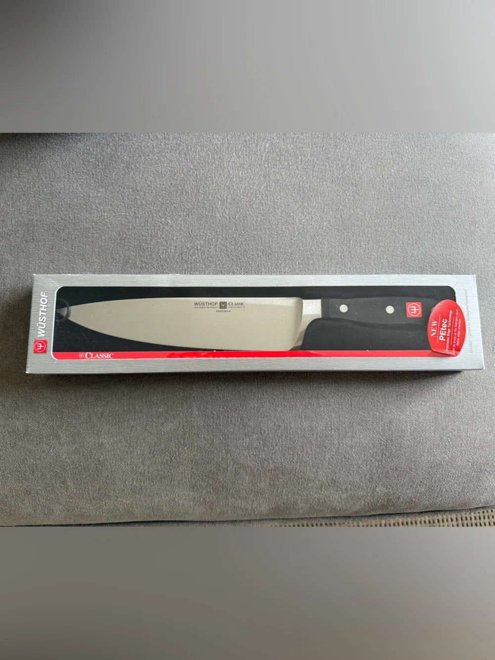 Wusthof Classic 8 Inch Chef Knife with Black Handle and Silver Blade